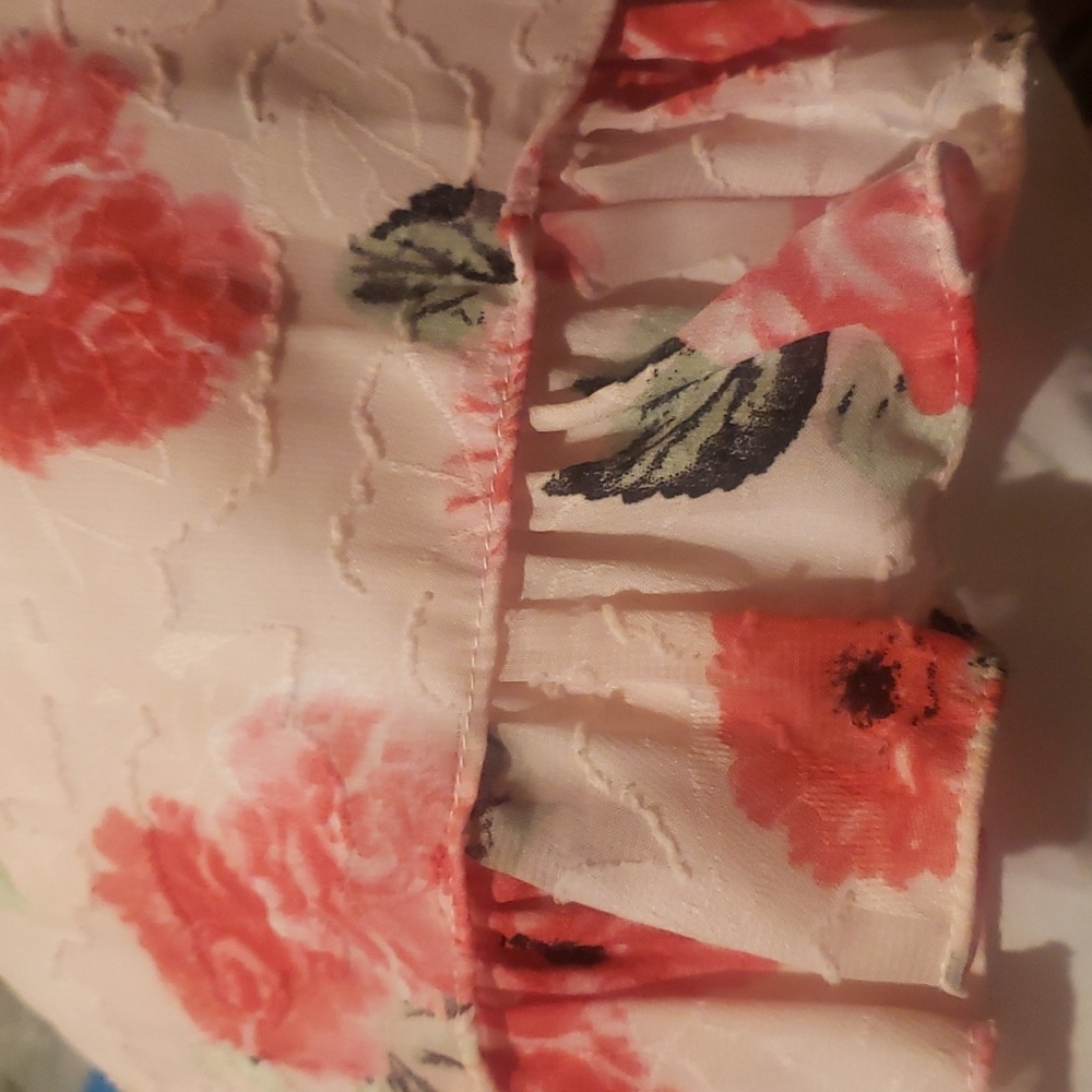 Chasing fireflies Mia & mimi pink floral flowers ruffle bows spring dress 5 5T - Picture 6 of 7